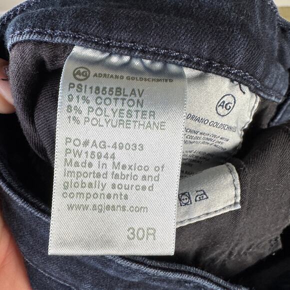 Adriano Goldschmied Prima Cigarette Ankle Blue Denim Jeans US Women's 30R - Picture 5 of 7